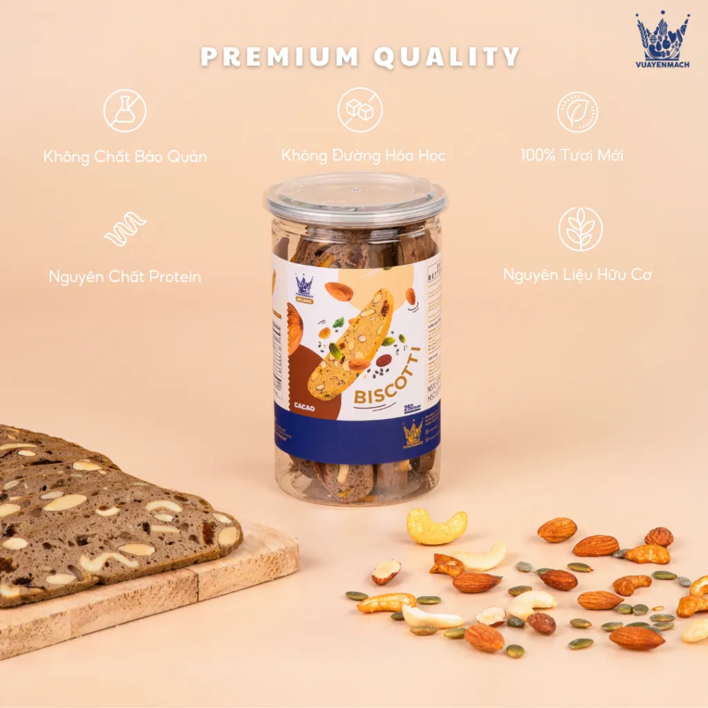 Ảnh Bánh Biscotti Ca Cao 250gr 3