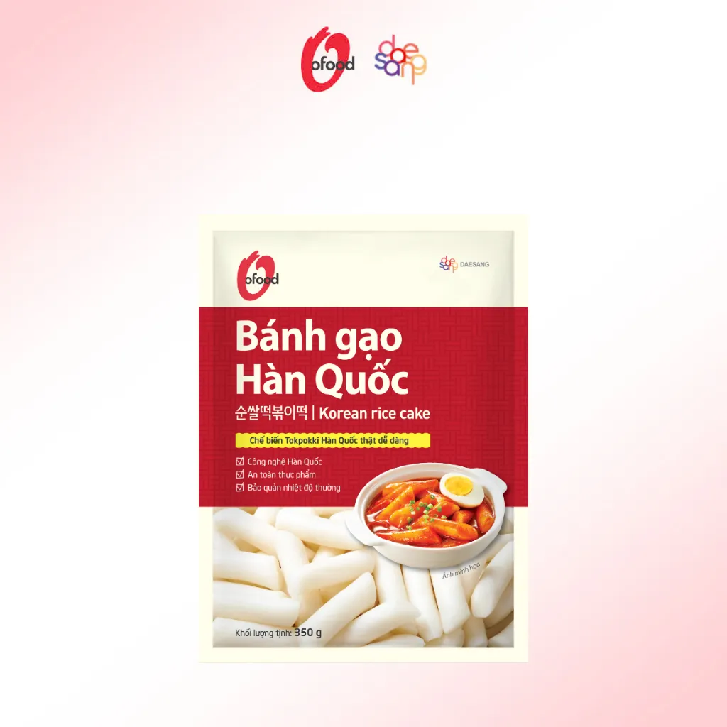 Ảnh Bánh gạo Hàn Quốc O'Food, 100% làm từ gạo cao cấp, dẻo, dai, thơm, ngon 1