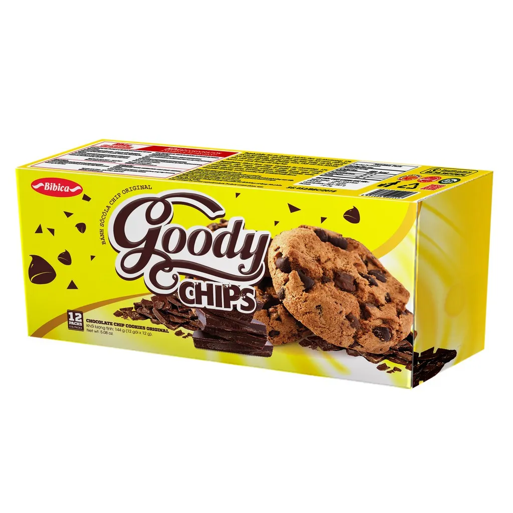 Ảnh Bánh Goody Chip Dừa Bibica 144g 1