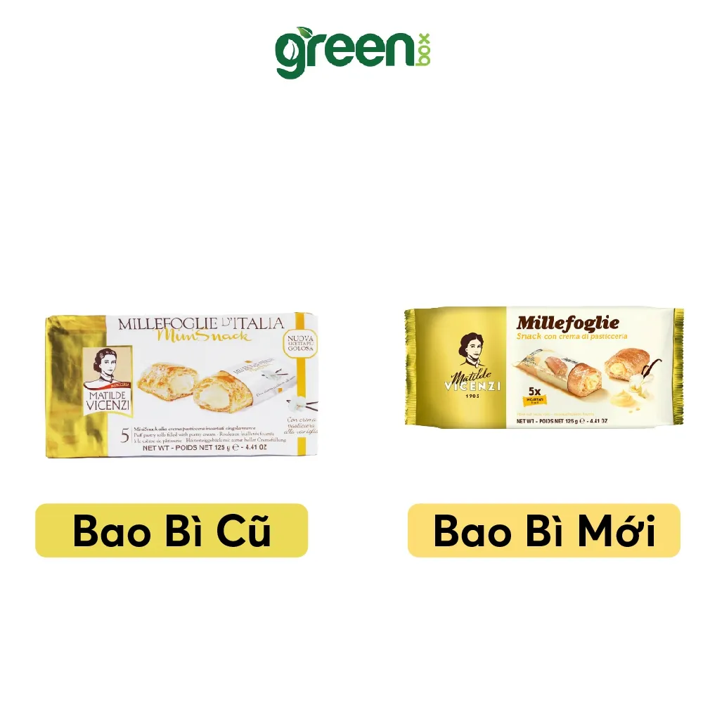 Ảnh Bánh puff pastry cuộn kem Pastry Cream Millefoglie D'Italia MiniSnack nhập khẩu Ý 125g 3