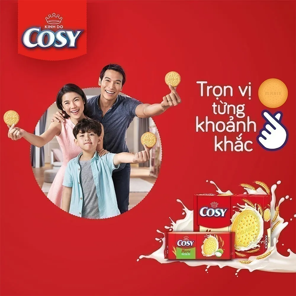 Ảnh Bánh Quy Sữa Cosy Marie, Combo 3 Gói x 120G 3