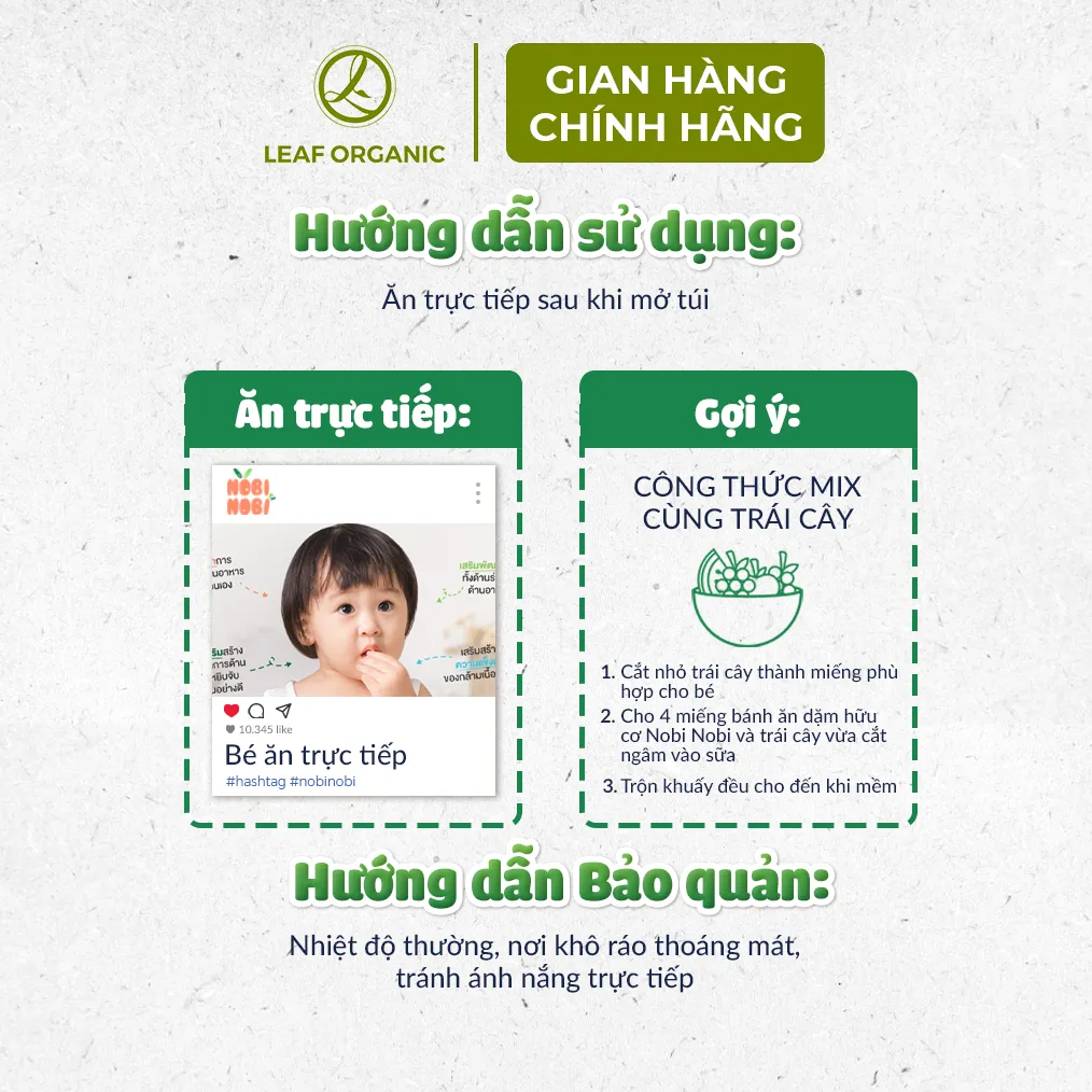 Ảnh Bánh snack gạo hữu cơ Nobi Nobi 40g (cho bé từ 18 tháng) 3