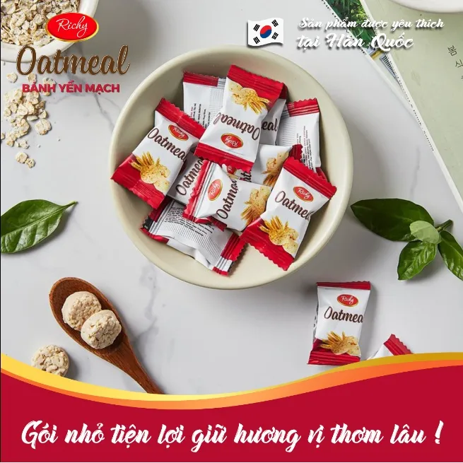 Ảnh Bánh Yến mạch Richy túi 220g 250g Mini Bite (Sữa/Phô Mai) 2