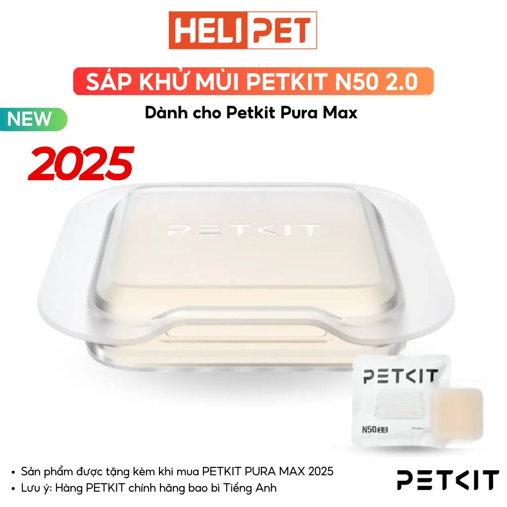 Ảnh [Bao Bì Mới] Sáp khử mùi PETKIT N50 2.0 Dùng cho máy dọn vệ sinh tự động PETKIT Pura Max - HeLiPet 2