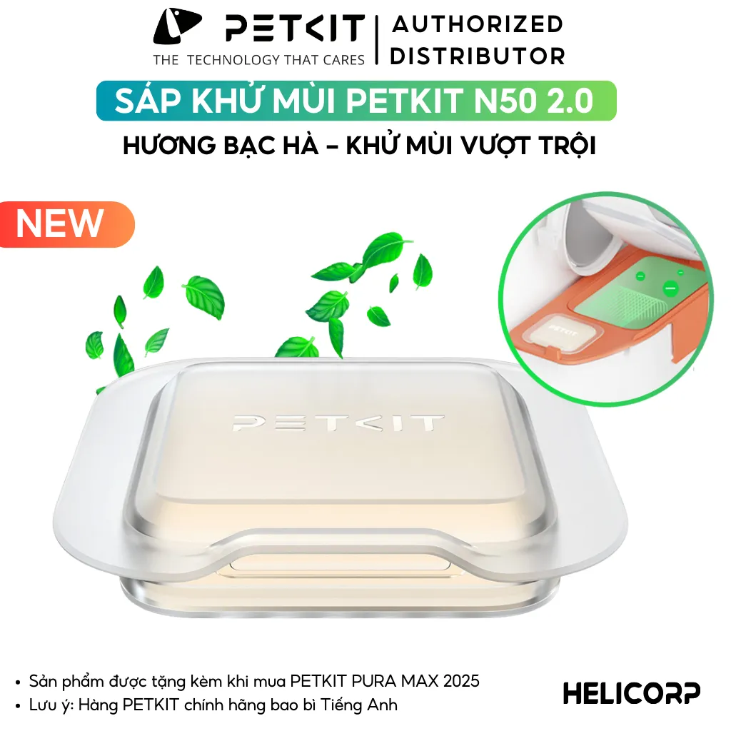 Ảnh [Bao Bì Mới] Sáp khử mùi PETKIT N50 Dùng cho máy dọn vệ sinh tự động PETKIT Pura Max - HeLiPet 4