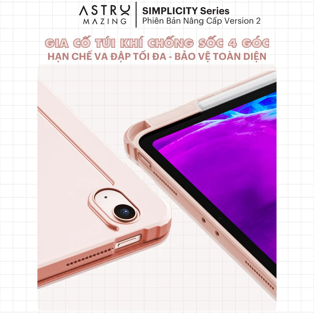 Ảnh Bao da DIY D02 lưng kính chống ố vàng dành cho iPad DIY V2 AstroMazing - Case cho Pro 11 Air 4 5 Gen 9 4