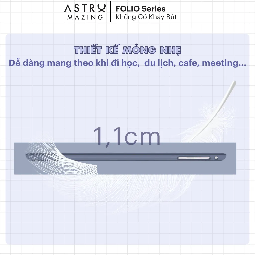 Ảnh Bao da F01 không khay bút iPad Basic AstroMazing cover case iPad Pro 11 Air 4 5 Gen 9 3