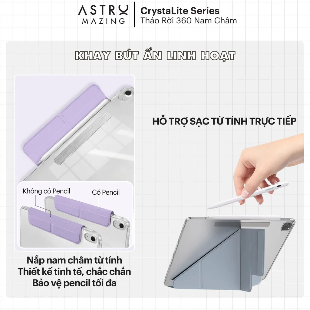 Ảnh Bao da iPad CrystaLite AstroMazing - Case cho iPad Pro Air 4 5 6 Pro 11 1