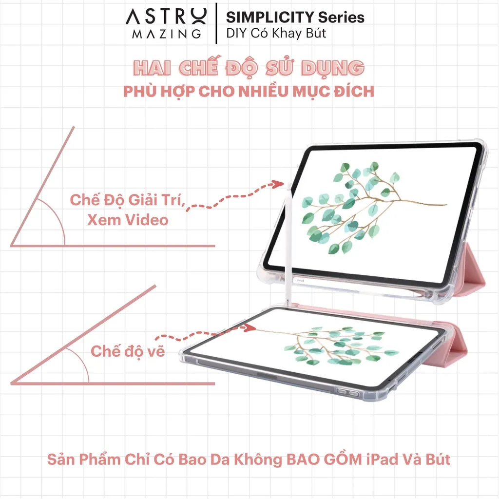 Ảnh Bao da iPad DIY V1 màu pastel AstroMazing cover case cho Pro 11 Air 4 5 Gen 7 8 9 3