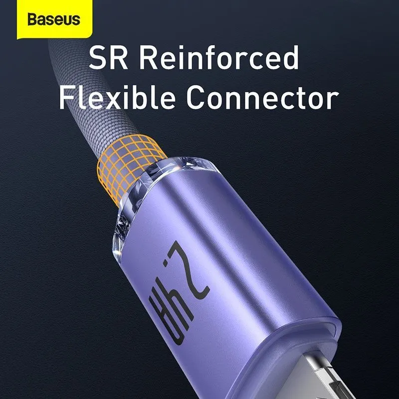 Ảnh Baseus 2.4A Cáp USB A-L Sạc Dữ Liệu Nhanh Dây USB Cáp Điện Thoại Di Động Cho 13 12 4