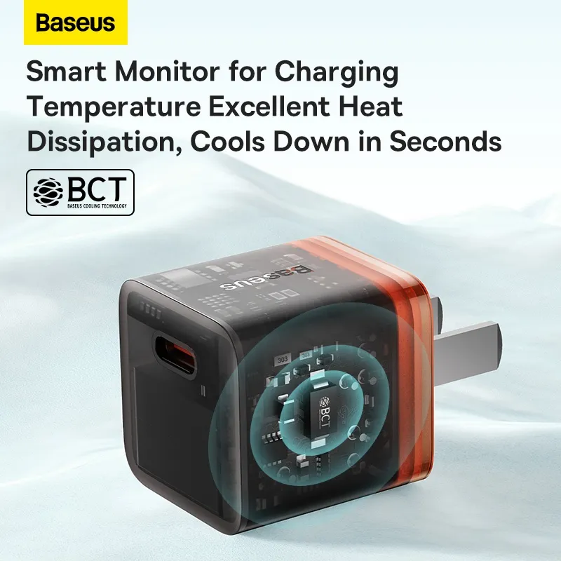Ảnh Baseus Củ Sạc Bộ Cáp Nhanh PD 20W GaN 5 Sạc điện cho Không Nóng Máy An Toàn Ổn Định 2