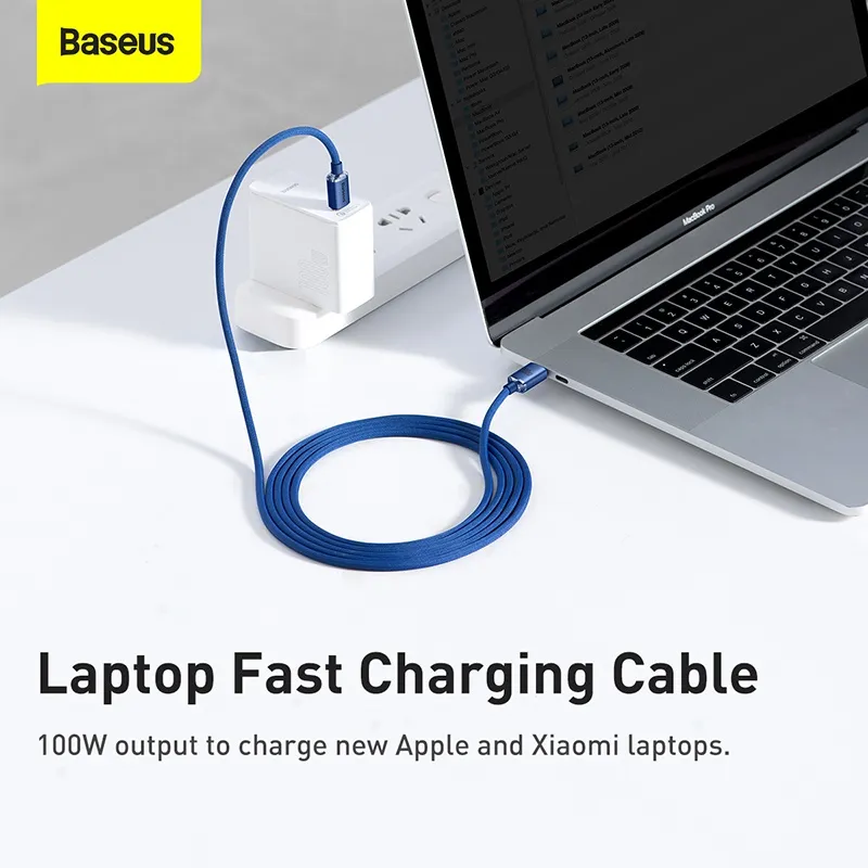 Ảnh Baseus Dây Cáp Sạc Nhanh 5a usbc 100w cáp sạc nhanh cho ip 15 xiaomi samsung huawei 2