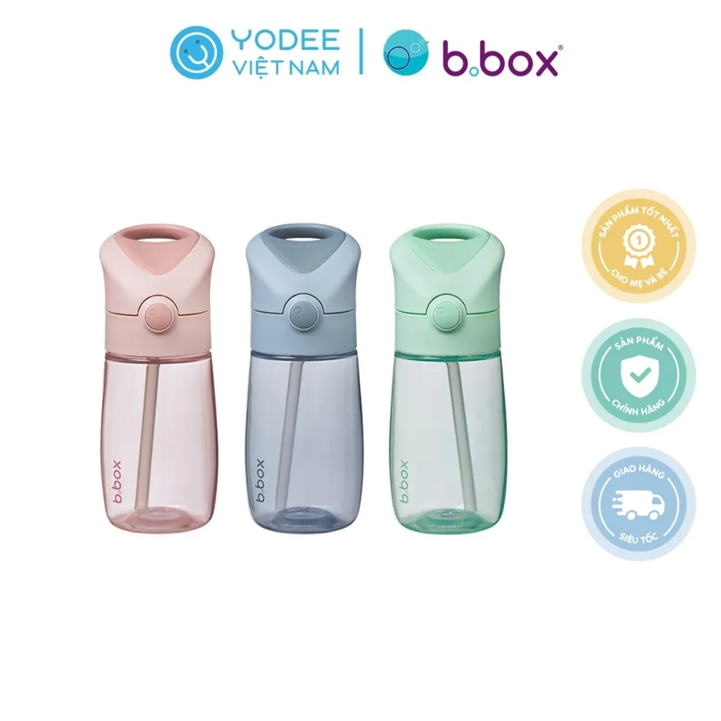 Ảnh b.box Bình nước Jnr. 380ml tích hợp tay cầm, đầu hút silicone cho bé 1