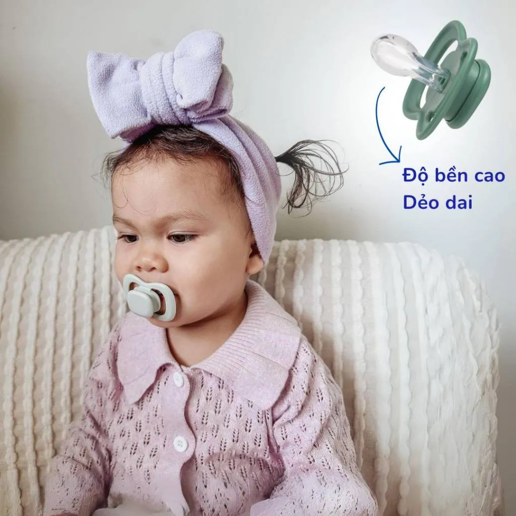 Ảnh b.box Set 2 núm ti silicone mềm mại với công nghệ kháng khuẩn gốc bạc hỗ trợ chỉnh nha cho bé, tặng kèm nắp đậy tiện lợi 2