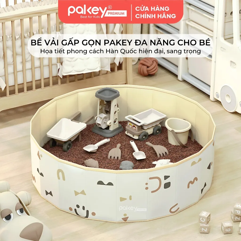 Đánh Giá Bể Bóng Vải PAKEY Gấp Gọn: An Toàn, Tiện Lợi, Phong Cách Hàn Quốc Cho Bé