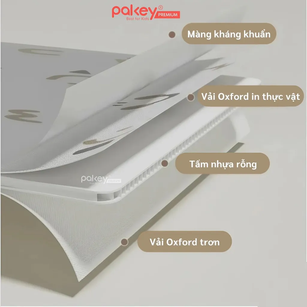 Ảnh Bể Bóng Vải PAKEY Gấp Gọn Tiện Lợi Cho Bé, Bể Chơi Cát, Hạt Muồng Họa Tiết Phong Cách Hàn Quốc Sang Trọng 4