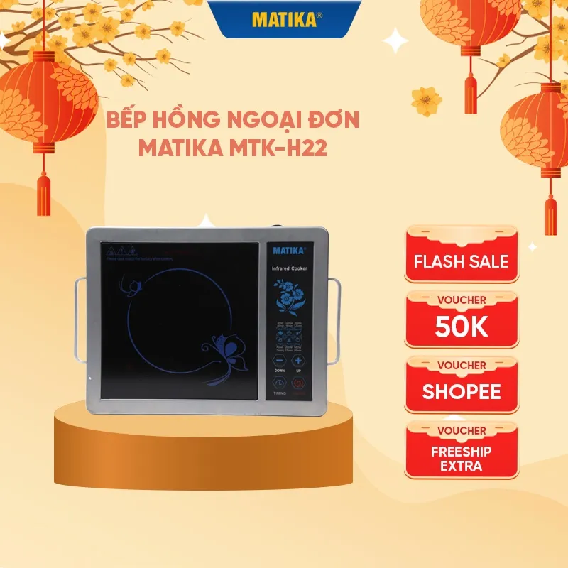 Ảnh Bếp Hồng Ngoại Đơn MATIKA Công Suất 2000W MTK-H22 1