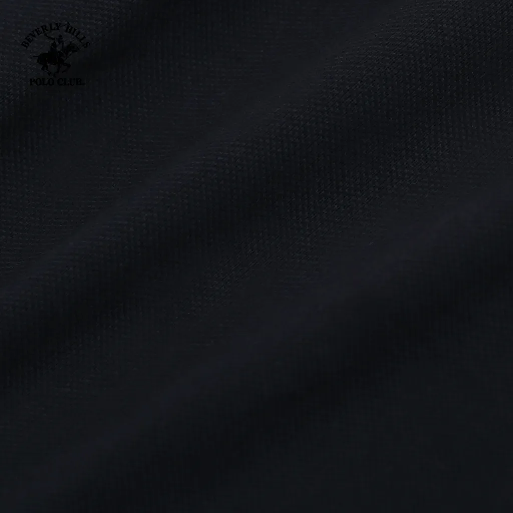 Ảnh Beverly Hills Polo Club - Áo polo Ngắn tay Nam Regular Fit Đen Trơn -  BHPC PMRSS24TL018 2