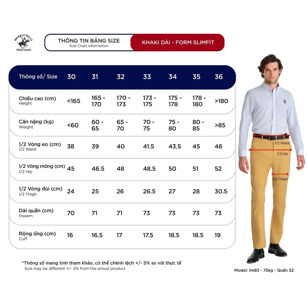 Ảnh Beverly Hills Polo Club - Quần dài Nam Regular Fit Xám ghi Trơn Cotton - BHPC- QKLRS24V016 3