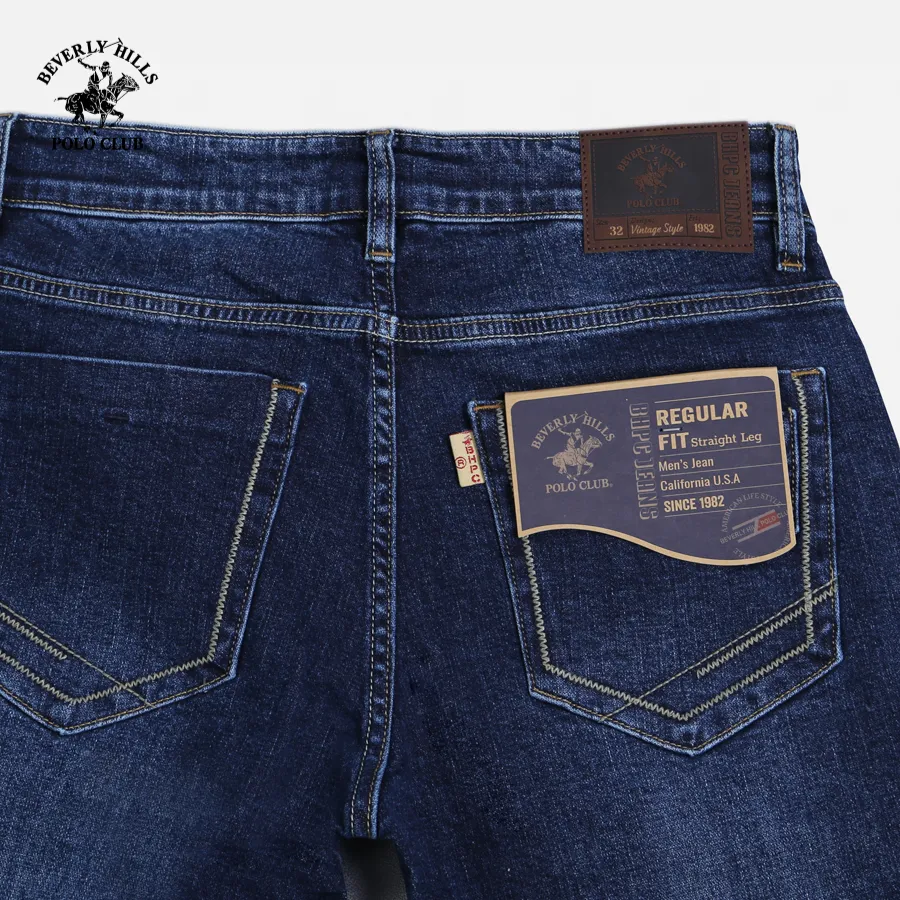 Ảnh Beverly Hills Polo Club -Quần dài Nam Regular Fit CVC Spandex Xanh vừa BL- JMRLW23V006 2