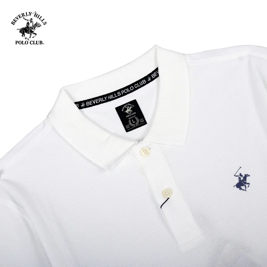 Ảnh Beverly Hills Polo Club-Áo polo Ngắn tay Nam Regular Fit Trắng Pha phối-PMRSW23TL003 1