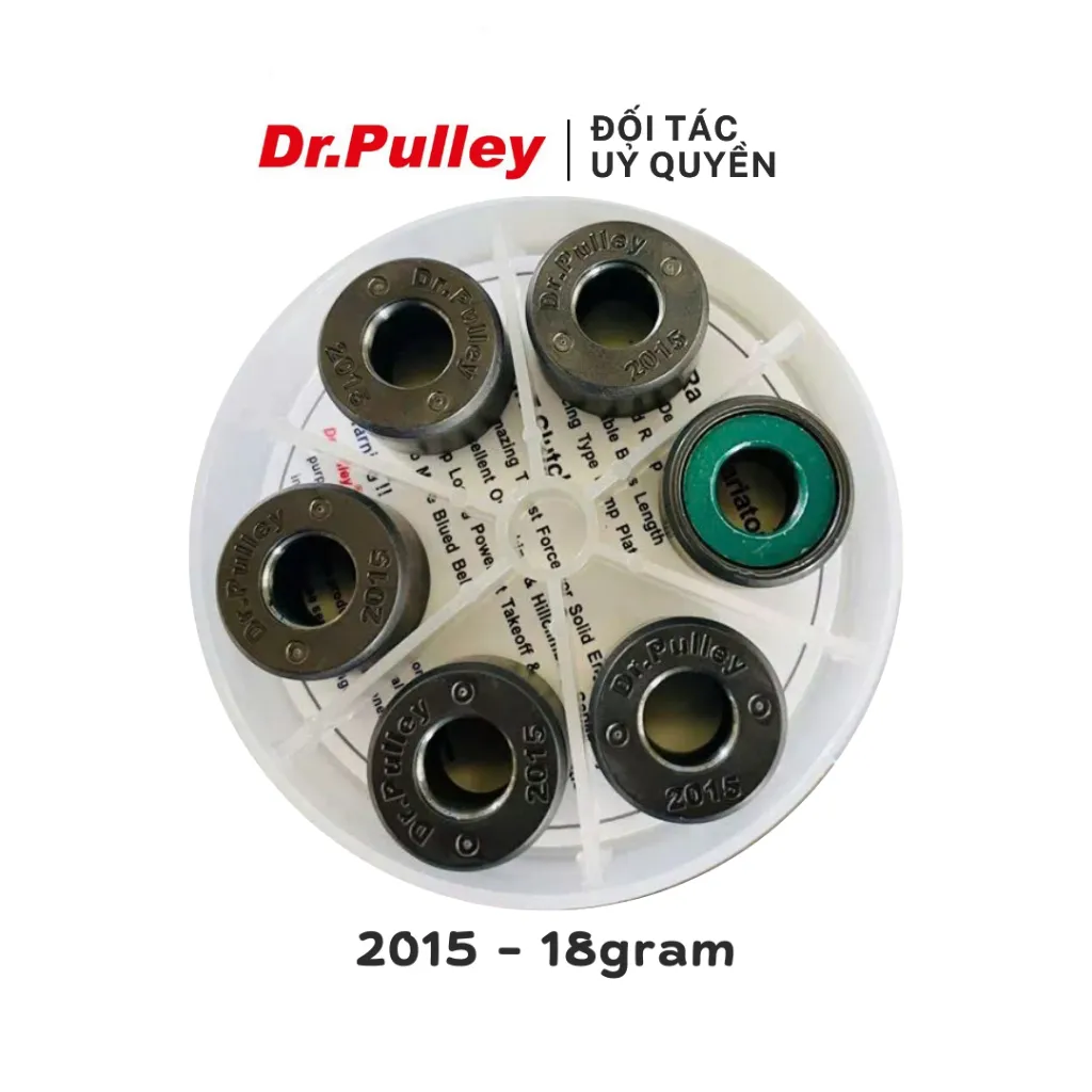 Ảnh Bi côn hay bi nồi tròn Dr.Pulley mã 2015-18g cho xe Honda Air Blade 125/150, Vario 125/150, PCX 125/150, SH 125/150 3