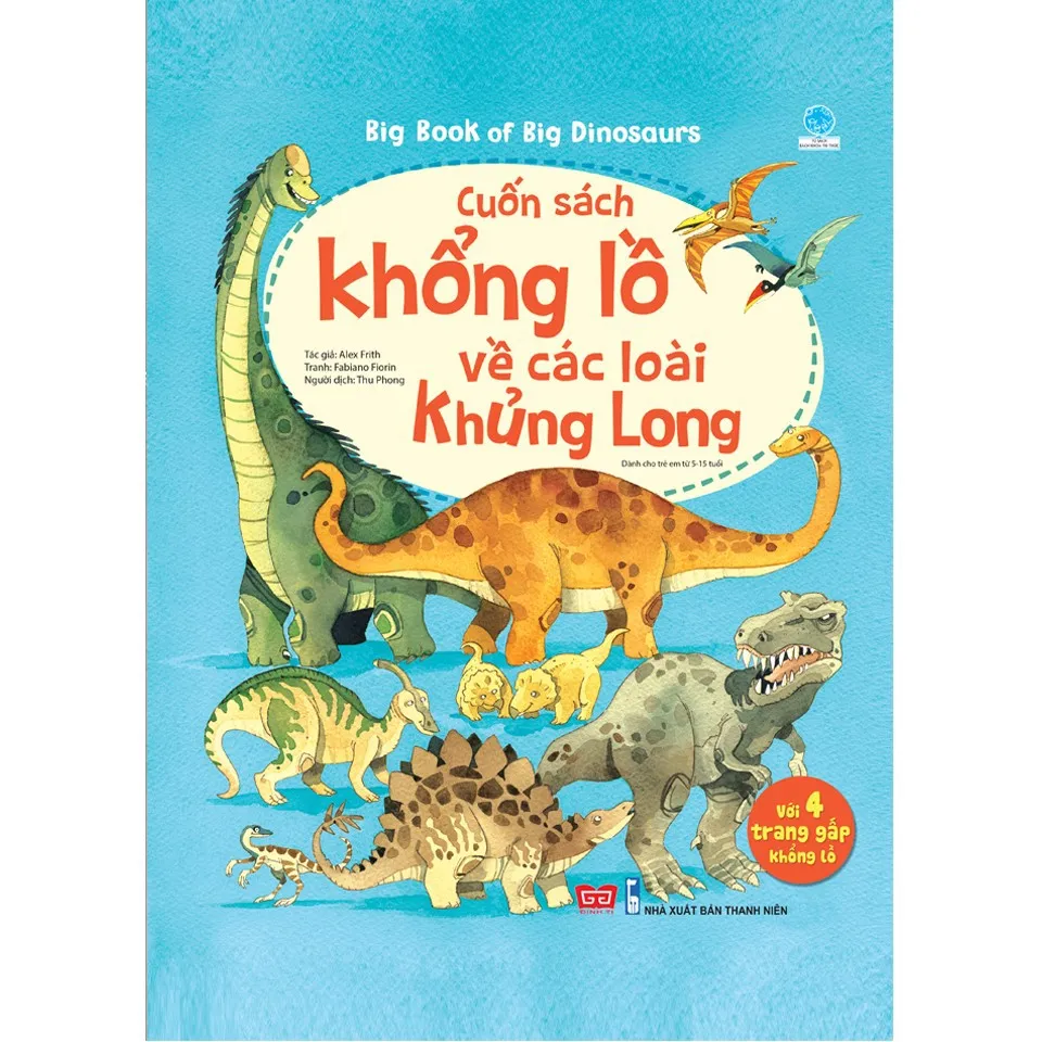 Ảnh Big book of big dinosaurs - Cuốn sách khổng lồ về các loài khủng long - Dành cho trẻ 2 - 12 tuổi - Đinh Tị Books 2