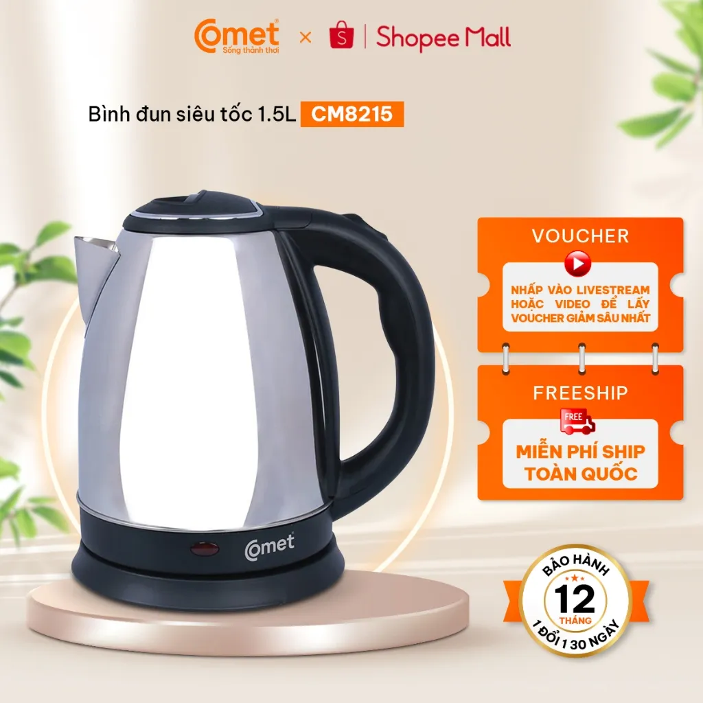 Ảnh Bình đun siêu tốc 1,5L COMET - CM8215 1
