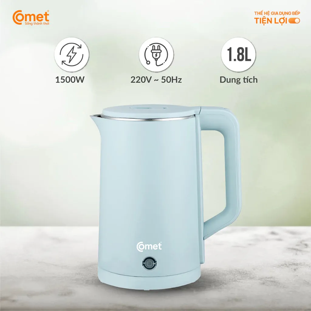 Ảnh Bình đun siêu tốc 2 lớp 1.8L cách điện cách nhiệt CM8226 3