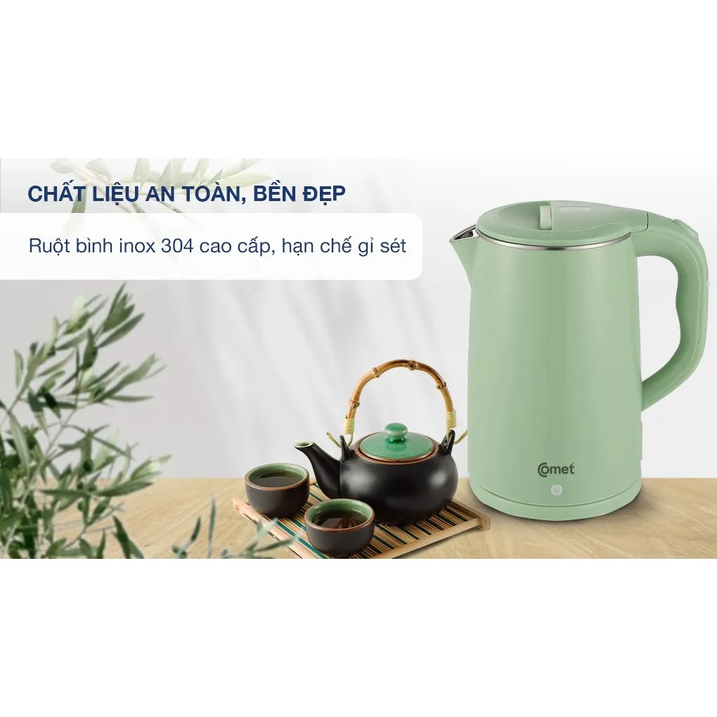 Ảnh Bình đun siêu tốc inox 304 1.8L COMET - CM8218 4
