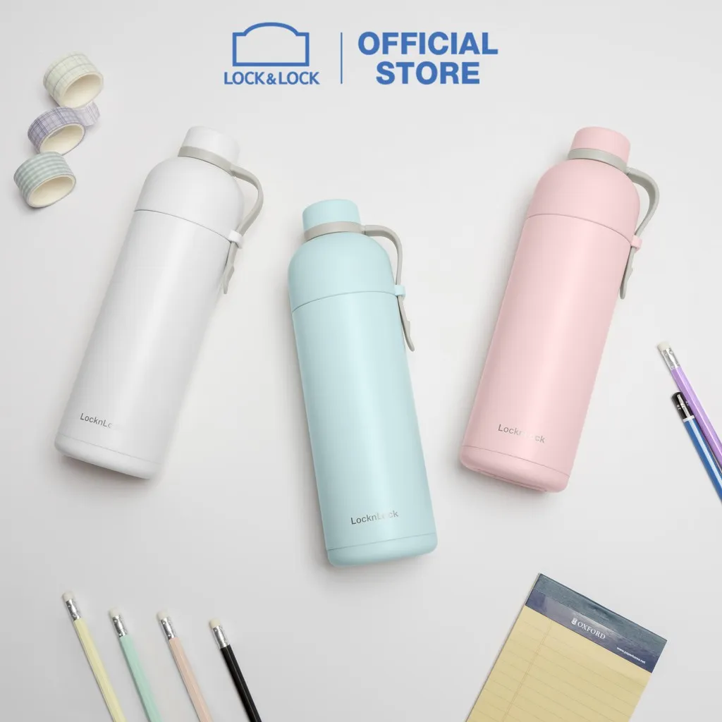 Ảnh Bình giữ nhiệt có quai xách Lock&Lock Belt Bottle 490ml - LHC4267 (3 màu) 2