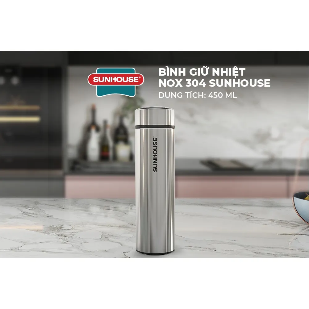 Ảnh Bình giữ nhiệt Inox 304 SUNHOUSE 450ml KS-TU450I 2