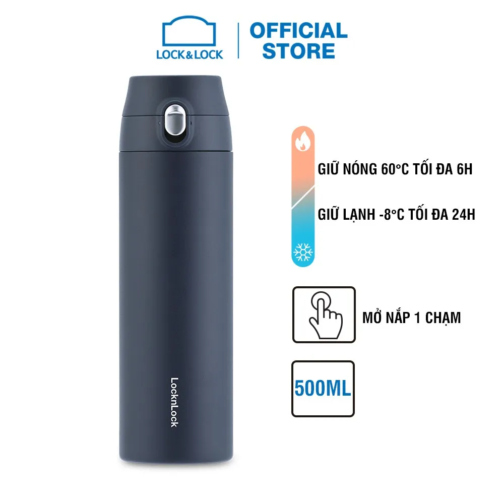 Ảnh Bình giữ nhiệt Lock&Lock Feather Light One Touch 500ml LHC3257 (4 màu) 3