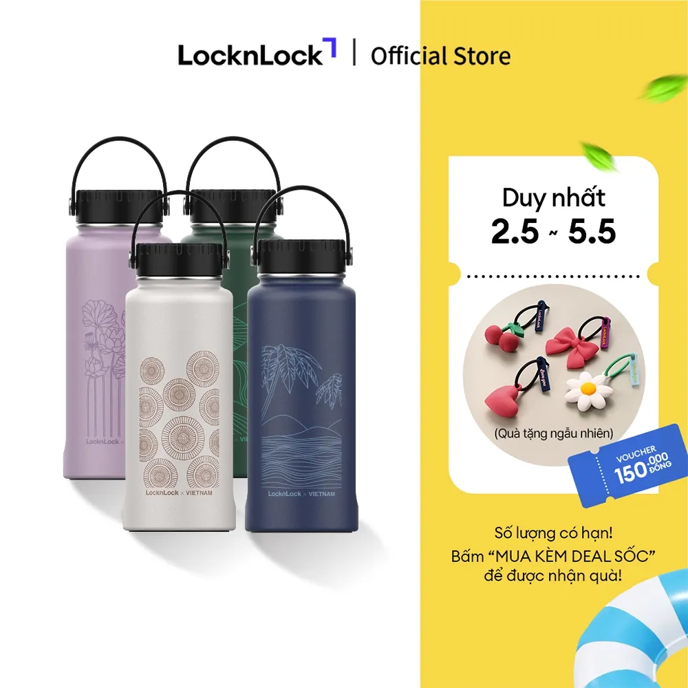 Ảnh Bình giữ nhiệt Lock&Lock bằng thép không rỉ Riga Tumbler Vietnam Edition 897ml (4 phiên bản) LHC4160 1