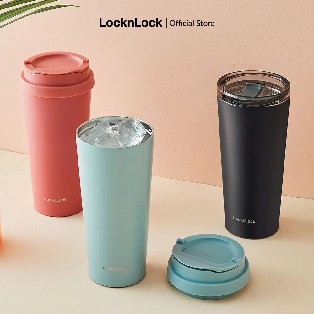Ảnh Bình giữ nhiệt Lock&Lock có 2 nắp thay thế New Clip Tumbler 540ml LHC4279 (3 màu) 1