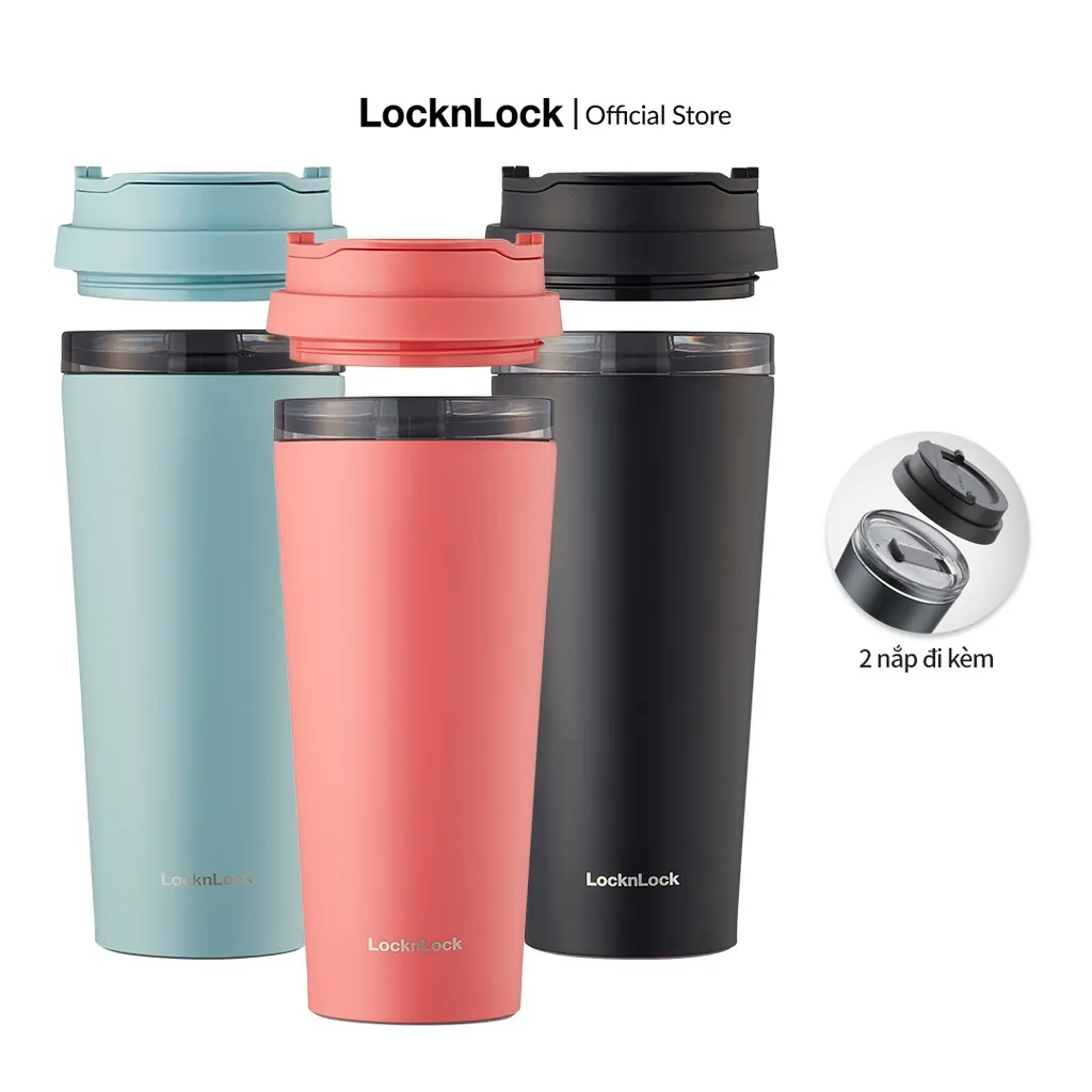 Ảnh Bình giữ nhiệt Lock&Lock có 2 nắp thay thế New Clip Tumbler 540ml LHC4279 (3 màu) 2