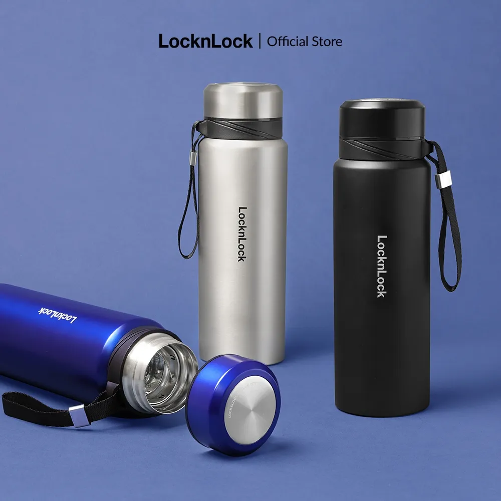 Ảnh Bình Giữ Nhiệt Thép Không Gỉ có dây treo Lock&Lock Vacuum Bottle (800ml) LHC6180 2
