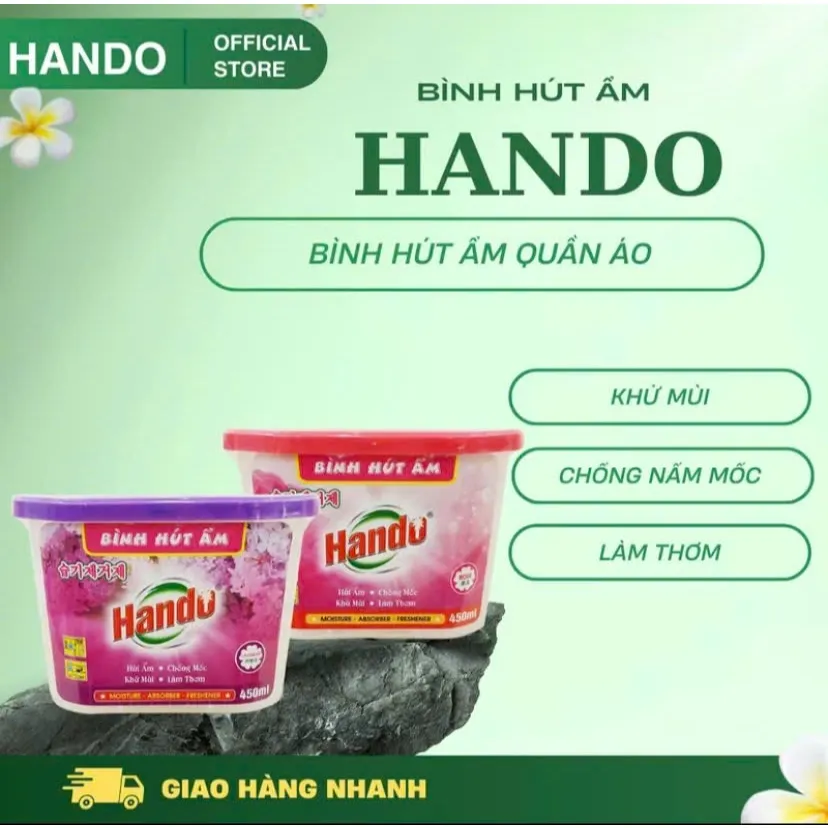 Ảnh Bình hút ẩm khử mùi nấm mốc HANDO 450ml 1
