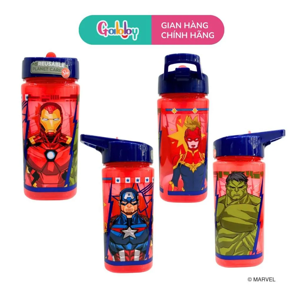 Ảnh Bình Nước Disney Dáng Thể Thao Ống Hút 510ml Cho Bé 3