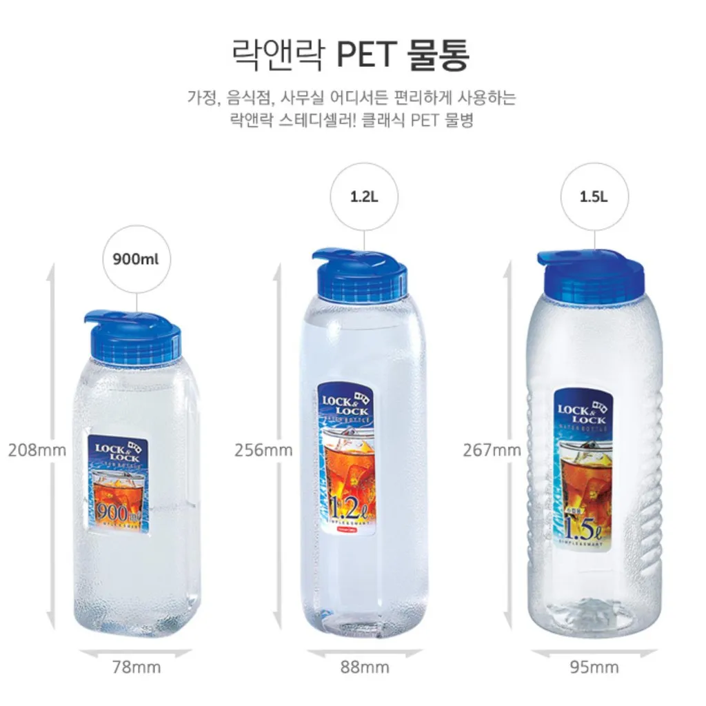 Ảnh Bình nước Pet Lock&Lock 1.2L HAP730 2