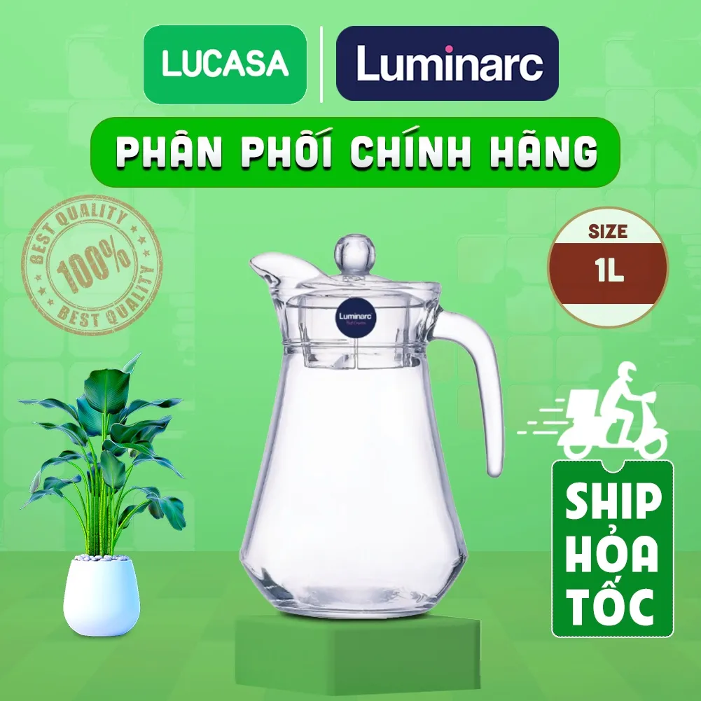 Ảnh Bình Nước Thủy Tinh Luminarc Arc 1L- L2635 | Phân Phối Chính Hãng 1