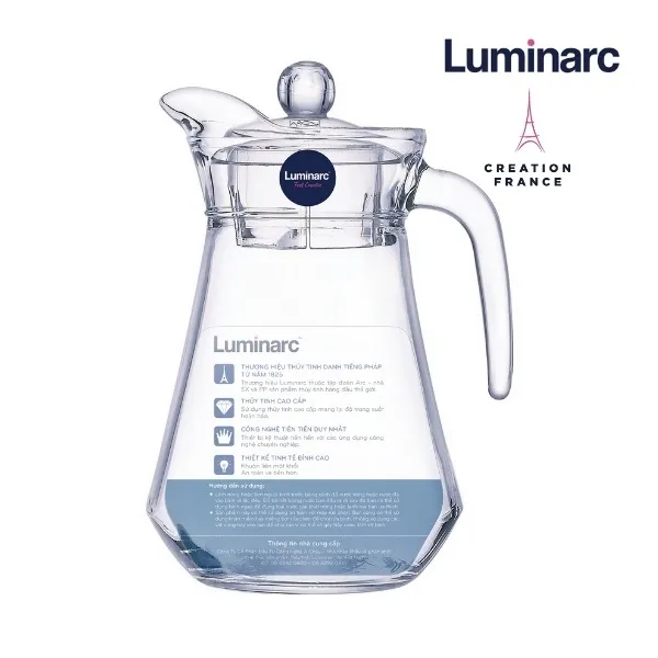 Ảnh Bình Nước Thủy Tinh Luminarc Arc 1.3L - L2662 | Phân Phối Chính Hãng 3