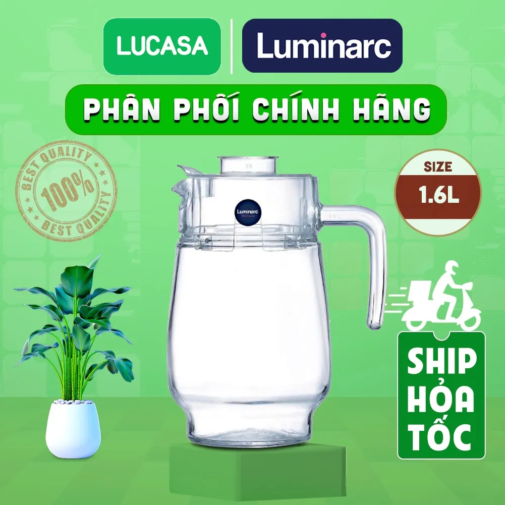 Ảnh Bình Nước Thủy Tinh Luminarc Tivoli 1.6L- L2674 | Phân Phối Chính Hãng 1