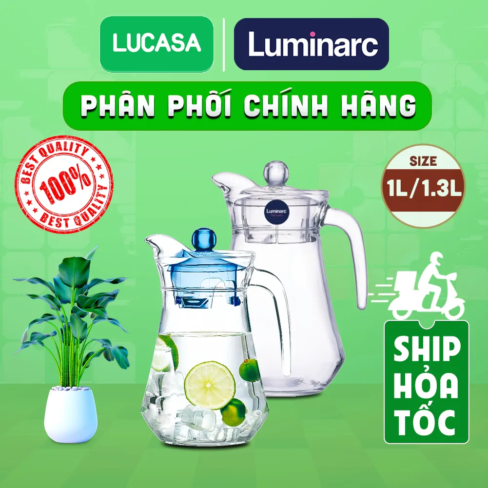 Bình Nước Thủy Tinh Luminarc Arc Blue Chính Hãng | An Toàn, Đa Dạng Dung Tích | Giá Tốt