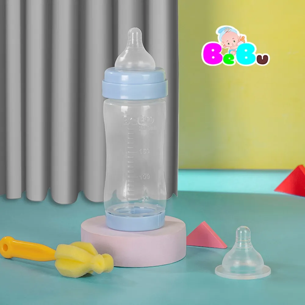 Ảnh Bình sữa cổ hẹp cho bé Bebu bằng nhựa Tritan kháng khuẩn (200ML) 3