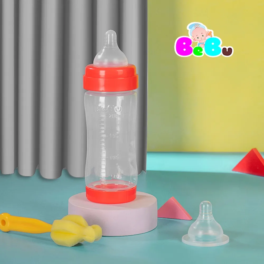 Ảnh Bình sữa cổ hẹp cho bé Bebu bằng nhựa Tritan kháng khuẩn (200ML) 4