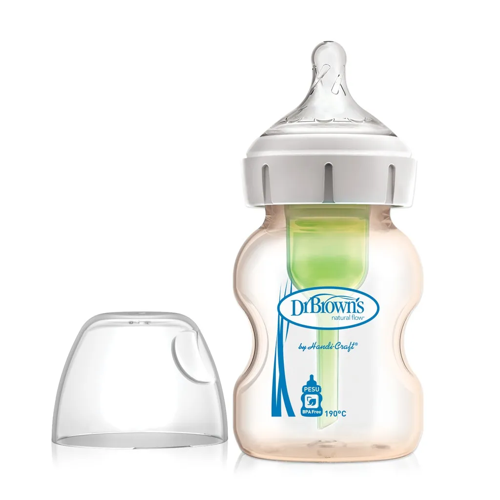 Ảnh Bình sữa cổ rộng Dr.Brown's nhựa PESU Option Plus 100% chính hãng 150ml và 270ml 2