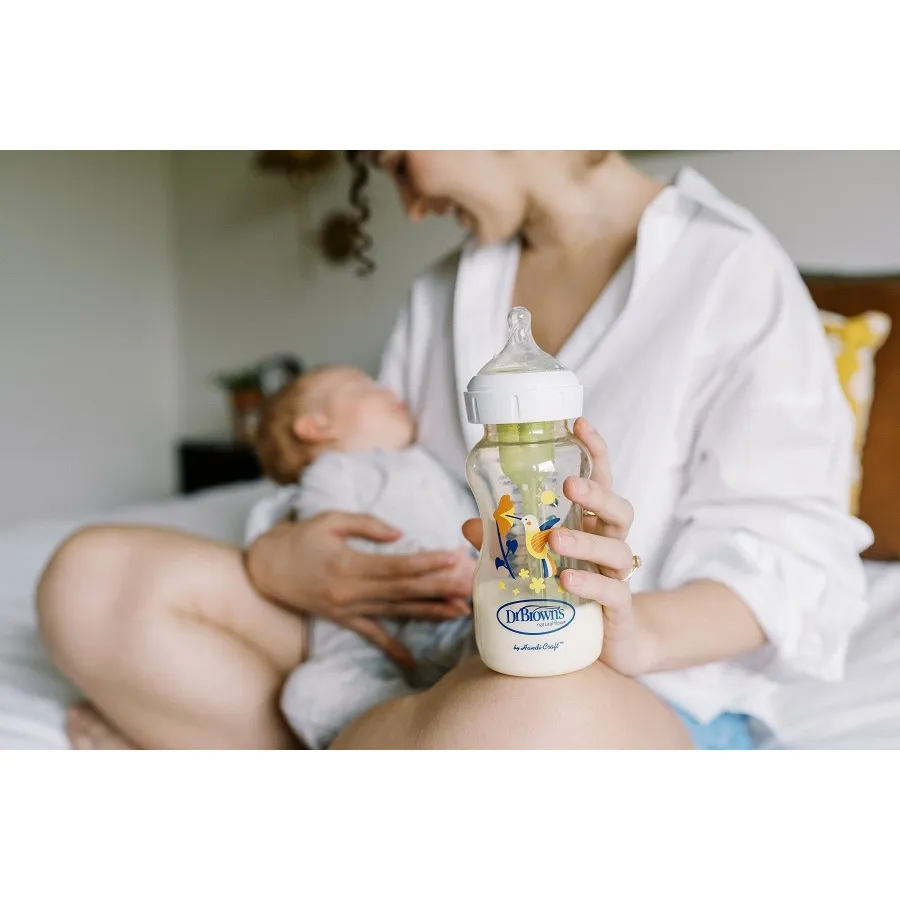 Ảnh Bình sữa cổ rộng Dr.Brown's nhựa PPSU Option Plus 100% chính hãng 150ml và 270ml 3