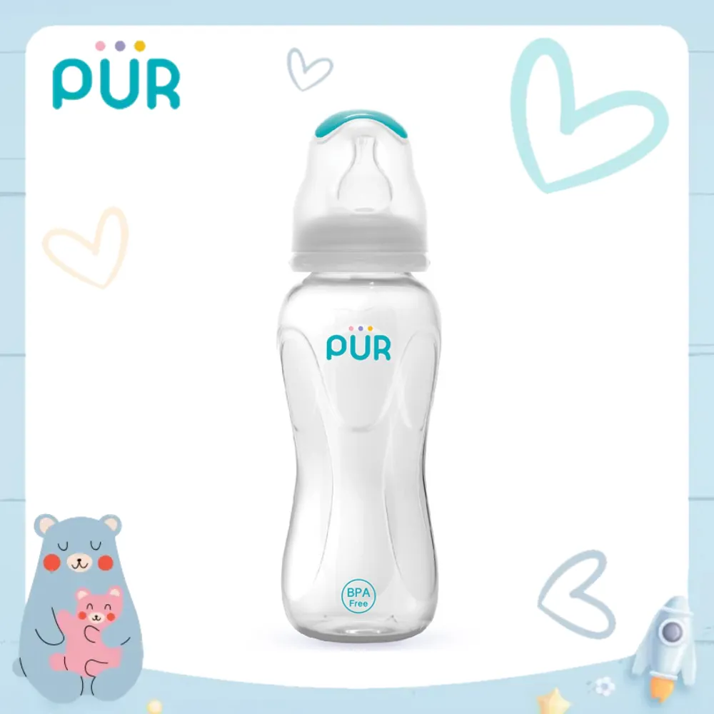 Ảnh Bình sữa cổ thường Pur Advanced 250ml (NÚM MẶC ĐỊNH SIZE M, KHÔNG ĐỔI NÚM ĐƯỢC) 1