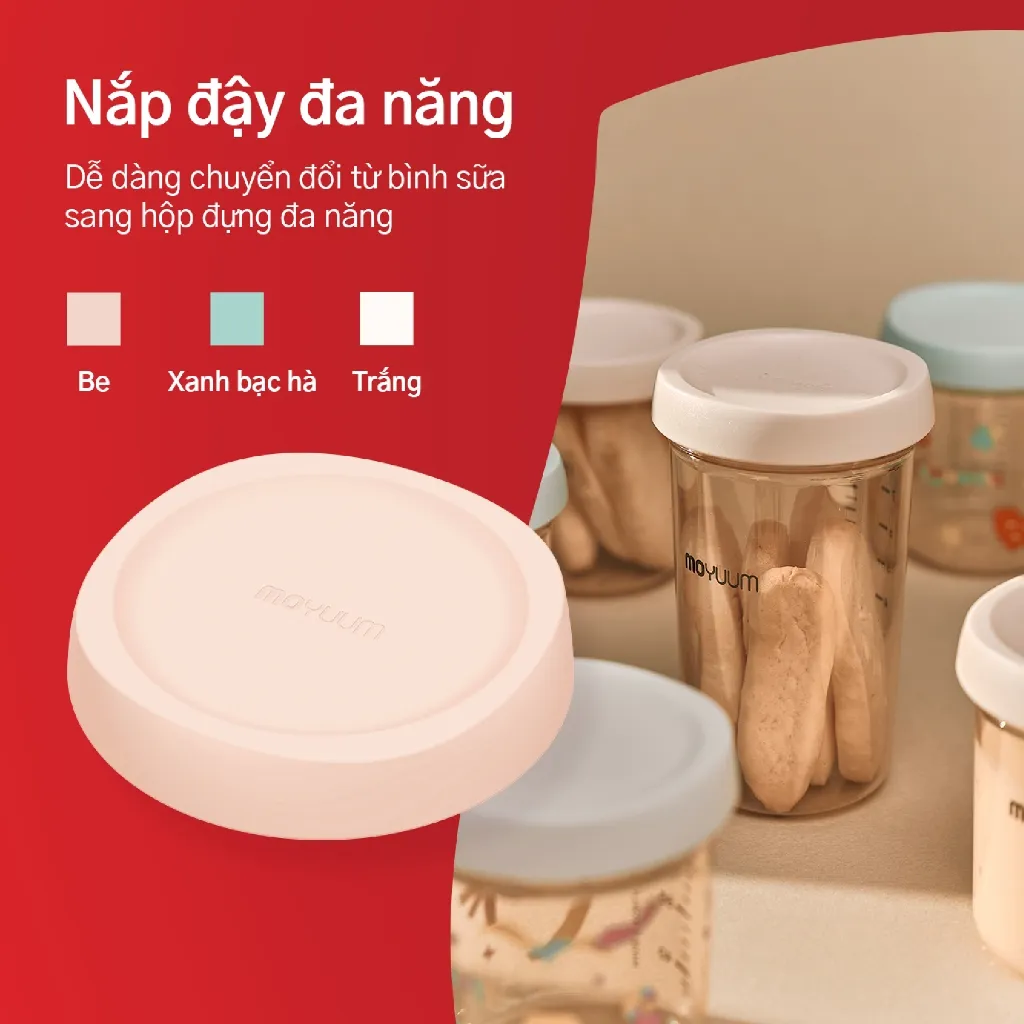 Ảnh Bình sữa Moyuum PPSU Mov.aa - 160ml - Bản trơn 2